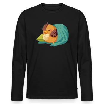 Chicken Farmer Chicken Whisperer Farm Animal - Men's Premium Organic Long Sleeve Shirt - black - Front - Nico (187cm)
