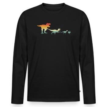 Chicken Farmer Chicken Whisperer Farm Animal - Men's Premium Organic Long Sleeve Shirt - black - Front - Nico (187cm)