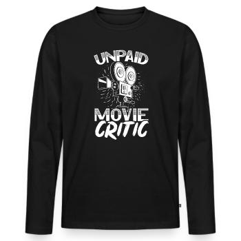 Theaterprobe Darsteller Künstler Schauspielerin Schauspieler - Männer Premium Bio Langarmshirt - Schwarz - Vorne - Nico (187cm)