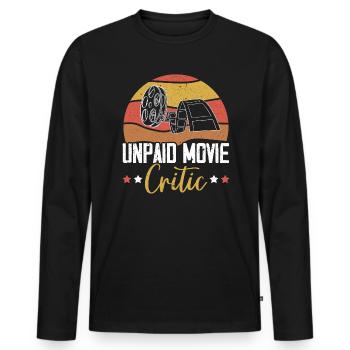 Theaterprobe Darsteller Künstler Schauspielerin Schauspieler - Männer Premium Bio Langarmshirt - Schwarz - Vorne - Nico (187cm)