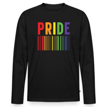 Gay Rights Rainbow Pride Month LGBTQ Pride Parade - Männer Premium Bio Langarmshirt - Schwarz - Vorne - Nico (187cm)