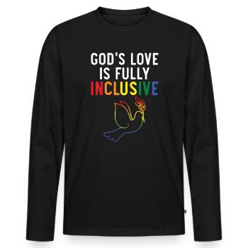 Gay Rights Rainbow Pride LGBTQ Gay Pride Parade - Männer Premium Bio Langarmshirt - Schwarz - Vorne - Nico (187cm)