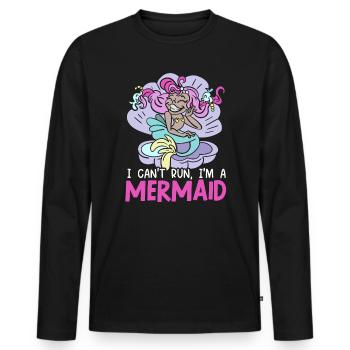 Mermaid Squad Mythe Folklore Sous-marin Aquatique - T-shirt manches longues Premium bio Homme - noir - Devant - Nico (187cm)