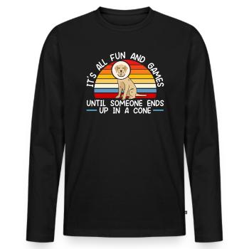 Tierarzt Tierarzt Tierarzt - Männer Premium Bio Langarmshirt - Schwarz - Vorne - Nico (187cm)