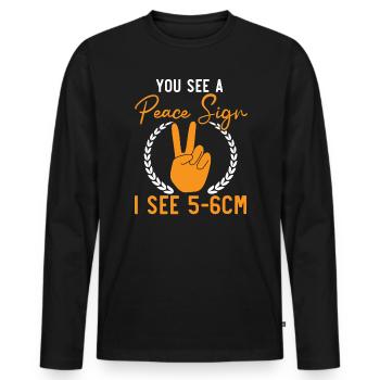 Midwifery Profession Newborn Childbirth Midwife - Men's Premium Organic Long Sleeve Shirt - black - Front - Nico (187cm)