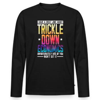 Wirtschaftswissenschaftler Wirtschaftslehrer Beruf Wirtschaft Wirtschaft - Männer Premium Bio Langarmshirt - Schwarz - Vorne - Nico (187cm)