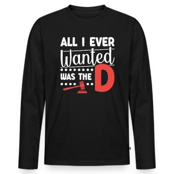 Juris Doctor Jurisprudence Droit Avocat Avocat - T-shirt manches longues Premium bio Homme - noir - Devant - Nico (187cm)
