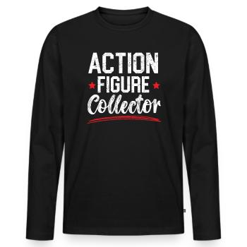Actionfigur Sammler Hobby Spielzeug Sammlung - Männer Premium Bio Langarmshirt - Schwarz - Vorne - Nico (187cm)