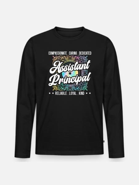 Schulverwalter Schulleiter Admin Squad - Männer Premium Bio Langarmshirt - Schwarz