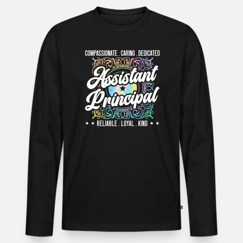Schulverwalter Schulleiter Admin Squad - Männer Premium Bio Langarmshirt - Schwarz