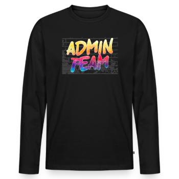 School Administrator Principal Admin Squad - Men's Premium Organic Long Sleeve Shirt - black - Front - Nico (187cm)