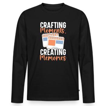 Event Planner Coordinator Job Event Planning - Men's Premium Organic Long Sleeve Shirt - black - Front - Nico (187cm)
