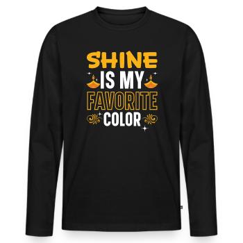 Happy Diwali Diwali Festival Indian Hindu Hinduism - Men's Premium Organic Long Sleeve Shirt - black - Front - Nico (187cm)