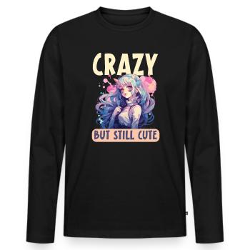 Pastel Goth Lover Kawaii Emo Soft Grunge Esthétique - T-shirt manches longues Premium bio Homme - noir - Devant - Nico (187cm)