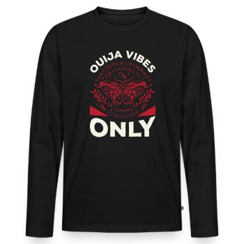 Ouija Board Paranormal Spirit Board Halloween - T-shirt manches longues Premium bio Homme - noir - Devant - Nico (187cm)