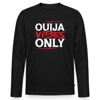 Ouija Board Paranormal Spirit Board Halloween - T-shirt manches longues Premium bio Homme - noir - Devant - Nico (187cm)