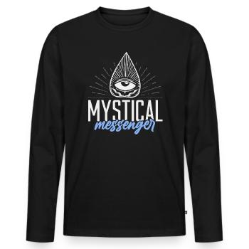 Ouija Board Paranormal Spirit Board Halloween - T-shirt manches longues Premium bio Homme - noir - Devant - Nico (187cm)