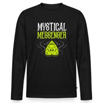 Ouija Board Paranormal Spirit Board Halloween - T-shirt manches longues Premium bio Homme - noir - Devant - Nico (187cm)