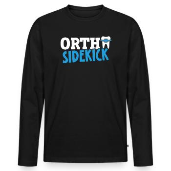 Kieferorthopädischer Assistent Beruf Zahnarzt Zahnarzt - Männer Premium Bio Langarmshirt - Schwarz - Vorne - Nico (187cm)