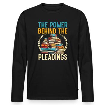 Legal Assistant Law Student Profession Paralegal - Men's Premium Organic Long Sleeve Shirt - black - Front - Nico (187cm)