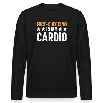 Assistante juridique Profession d’étudiante en droit Parajuriste - T-shirt manches longues Premium bio Homme - noir - Devant - Nico (187cm)