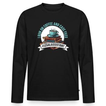 Legal Assistant Law Student Profession Paralegal - Men's Premium Organic Long Sleeve Shirt - black - Front - Nico (187cm)