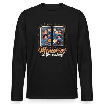 Scrapbooking Scrapbook Paper Crafting Scrapbooker - Men's Premium Organic Long Sleeve Shirt - black - Front - Nico (187cm)