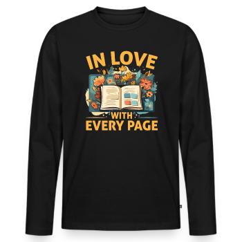 Scrapbooking Scrapbook Paper Crafting Scrapbooker - Men's Premium Organic Long Sleeve Shirt - black - Front - Nico (187cm)