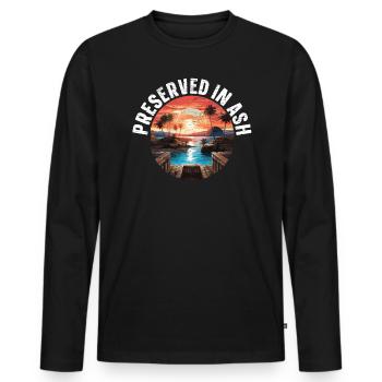 Pompeji Geschichte Reisen Ich liebe das Römische Reich - Männer Premium Bio Langarmshirt - Schwarz - Vorne - Nico (187cm)