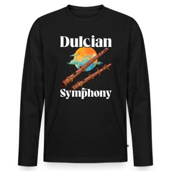 Dulcian Player Musikinstrument Musiker - Männer Premium Bio Langarmshirt - Schwarz - Vorne - Nico (187cm)