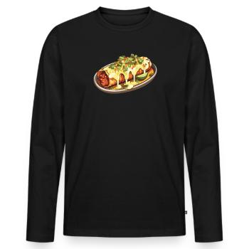 Enchilada Lover Mexican Food Mexico Cuisine Foodie - Men's Premium Organic Long Sleeve Shirt - black - Front - Nico (187cm)