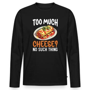 Enchilada Lover Mexican Food Mexico Cuisine Foodie - Men's Premium Organic Long Sleeve Shirt - black - Front - Nico (187cm)