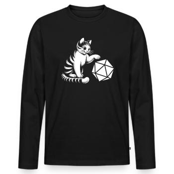 Jeu de rôle RPG Maître du jeu vidéo Gamer - T-shirt manches longues Premium bio Homme - noir - Devant - Nico (187cm)