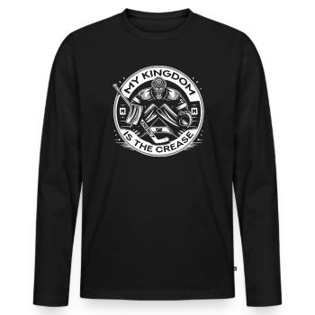 Hockey sur glace Gardien de but Gardien de but Gardien de but - T-shirt manches longues Premium bio Homme - noir - Devant - Nico (187cm)