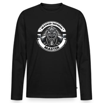 Hockey sur glace Gardien de but Gardien de but Gardien de but - T-shirt manches longues Premium bio Homme - noir - Devant - Nico (187cm)