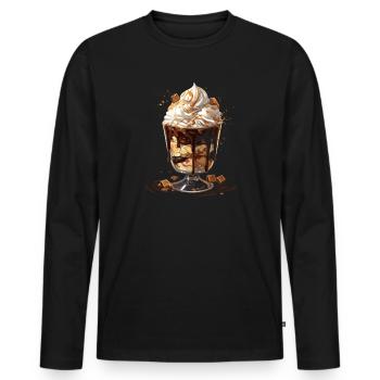 Mudslide Lover Cocktail Drink Food Lover Alcoholic - Men's Premium Organic Long Sleeve Shirt - black - Front - Nico (187cm)