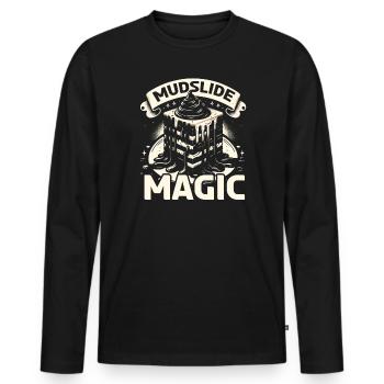Schlammlawine Liebhaber Cocktail Getränk Essen Liebhaber Alkoholisch - Männer Premium Bio Langarmshirt - Schwarz - Vorne - Nico (187cm)