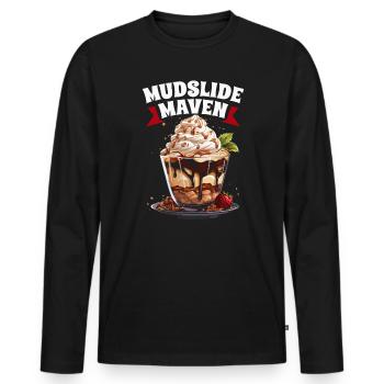 Schlammlawine Liebhaber Cocktail Getränk Essen Liebhaber Alkoholisch - Männer Premium Bio Langarmshirt - Schwarz - Vorne - Nico (187cm)