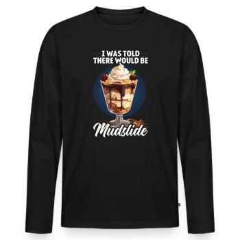Schlammlawine Liebhaber Cocktail Getränk Essen Liebhaber Alkoholisch - Männer Premium Bio Langarmshirt - Schwarz - Vorne - Nico (187cm)