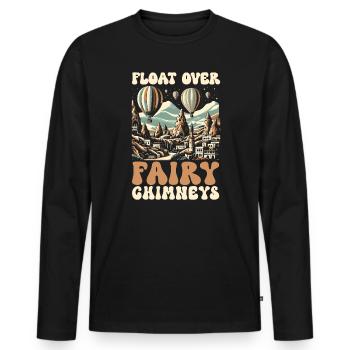 Cappadoce Turquie Voyage Vacances J’aime Istanbul - T-shirt manches longues Premium bio Homme - noir - Devant - Nico (187cm)