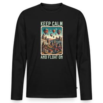 Cappadoce Turquie Voyage Vacances J’aime Istanbul - T-shirt manches longues Premium bio Homme - noir - Devant - Nico (187cm)