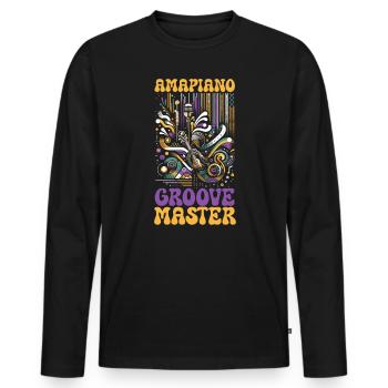 Amapiano Südafrikanischer Musikliebhaber Afrobeat - Männer Premium Bio Langarmshirt - Schwarz - Vorne - Nico (187cm)