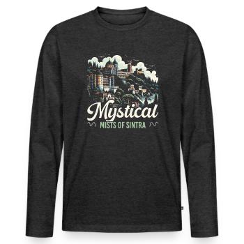 Sintra Portugal Travel Vacation Country Portugese - Men's Premium Organic Long Sleeve Shirt - heather anthracite - Front - Nico (187cm)