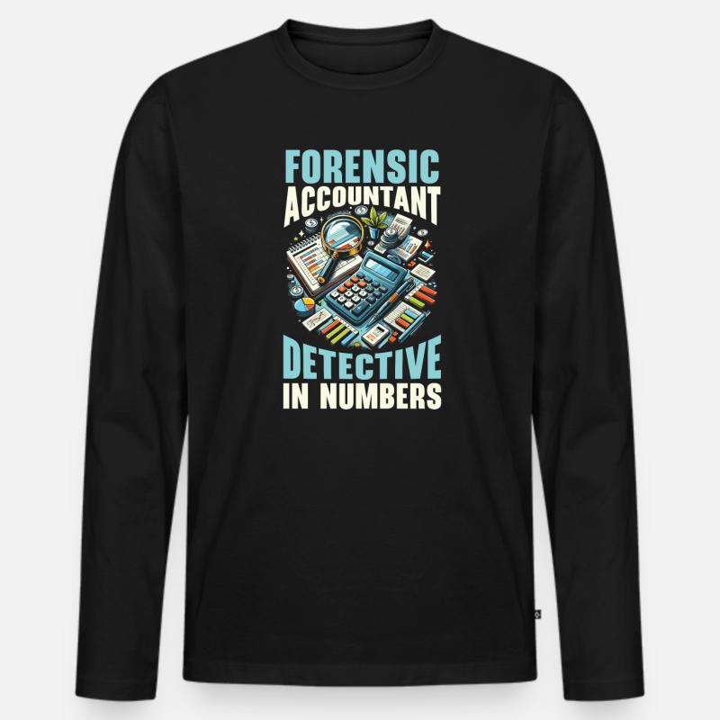 Juricomptable Profession Audit Comptabilité - T-shirt manches longues Premium bio Homme - noir
