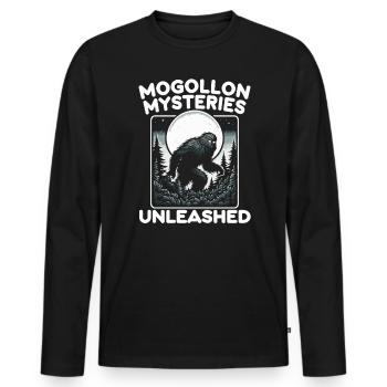 Mogollon Monster Mythical Cryptozoology Cryptid - Men's Premium Organic Long Sleeve Shirt - black - Front - Nico (187cm)