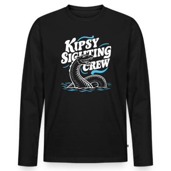 Hudson River Monster Kipsy Kryptozoologie Kryptid - Männer Premium Bio Langarmshirt - Schwarz - Vorne - Nico (187cm)
