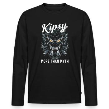 Hudson River Monster Kipsy Kryptozoologie Kryptid - Männer Premium Bio Langarmshirt - Schwarz - Vorne - Nico (187cm)