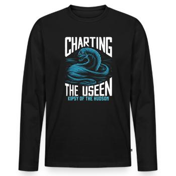 Hudson River Monster Kipsy Kryptozoologie Kryptid - Männer Premium Bio Langarmshirt - Schwarz - Vorne - Nico (187cm)