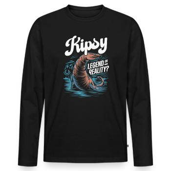 Hudson River Monster Kipsy Kryptozoologie Kryptid - Männer Premium Bio Langarmshirt - Schwarz - Vorne - Nico (187cm)