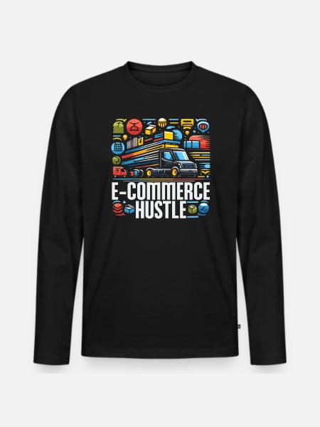 Dropshipping Business Ecommerce Entrepreneur - Men's Premium Organic Long Sleeve Shirt - black